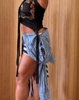 JJVINTAGE upcycled Harley Davidson one shoulder top— one of one vintage