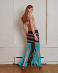 Blue Hour Fringe Skirt