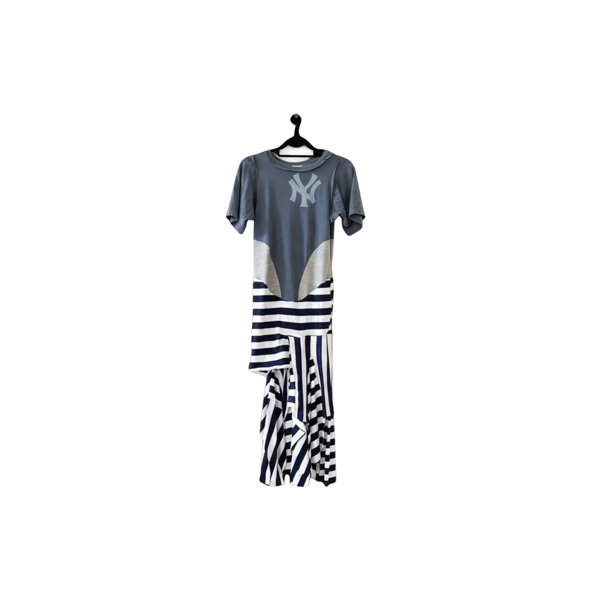 JJVINTAGE patchwork Yankees tee — handmade vintage reconstruction New York
