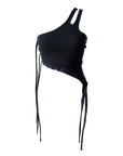 Controlled Burn One Shoulder Asymmetric Top