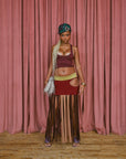 Center of Attention Fringe Skirt