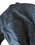 Vintage Leather Embroidered Jacket