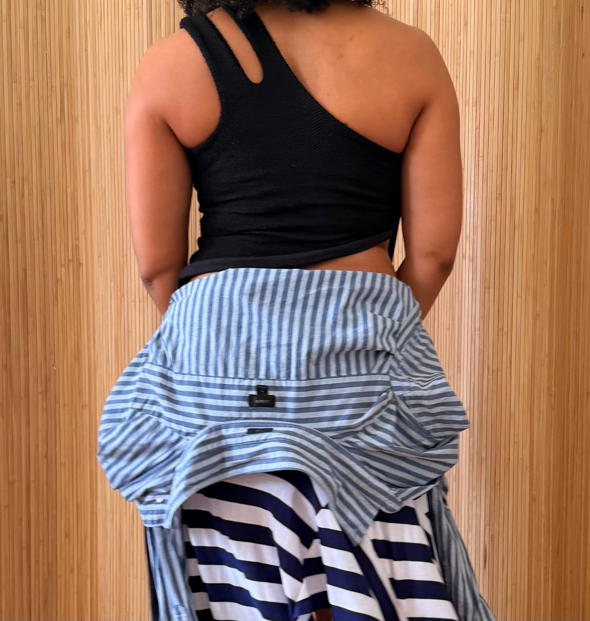 JJVINTAGE upcycled Harley Davidson one shoulder top— one of one vintage