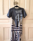 JJVINTAGE patchwork Yankees tee — handmade vintage reconstruction New York