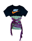 JJVINTAGE reworked vintage Nike wrap top — one of one upcycled sportswear