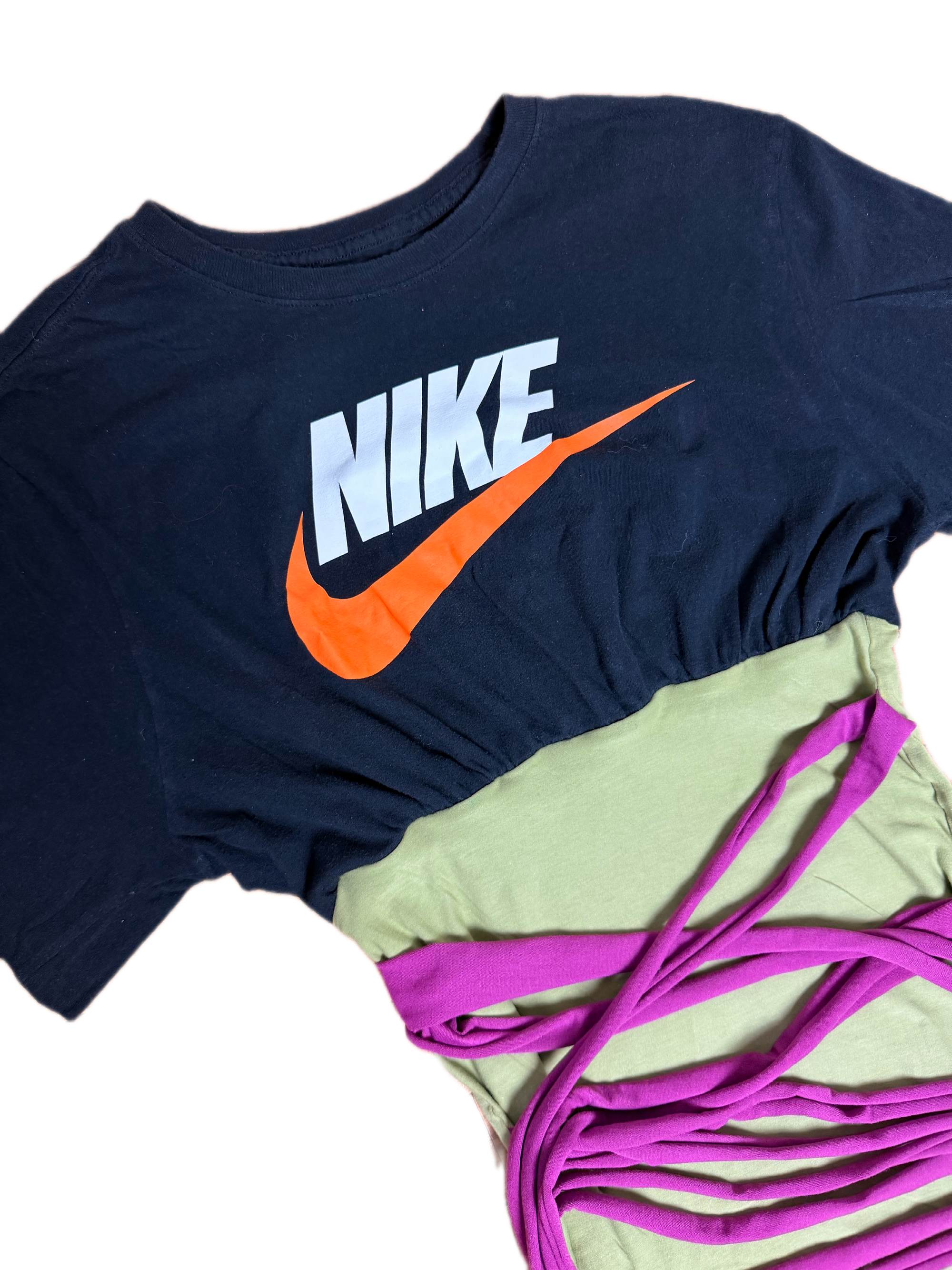 JJVINTAGE reworked vintage Nike wrap top — one of one upcycled sportswear NYC