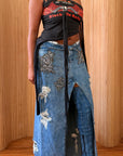 Controlled Burn One Shoulder Asymmetric Top
