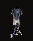 JJVINTAGE patchwork Yankees tee — handmade vintage reconstruction New York