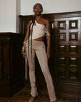 Strappy Mid-rise Pant - Oatmeal